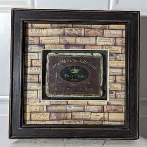 2003 "LEANDRA GINEVRA"  8.5L x 8.5W Wall Hanging Bordeaux 1990 Wine Art Design